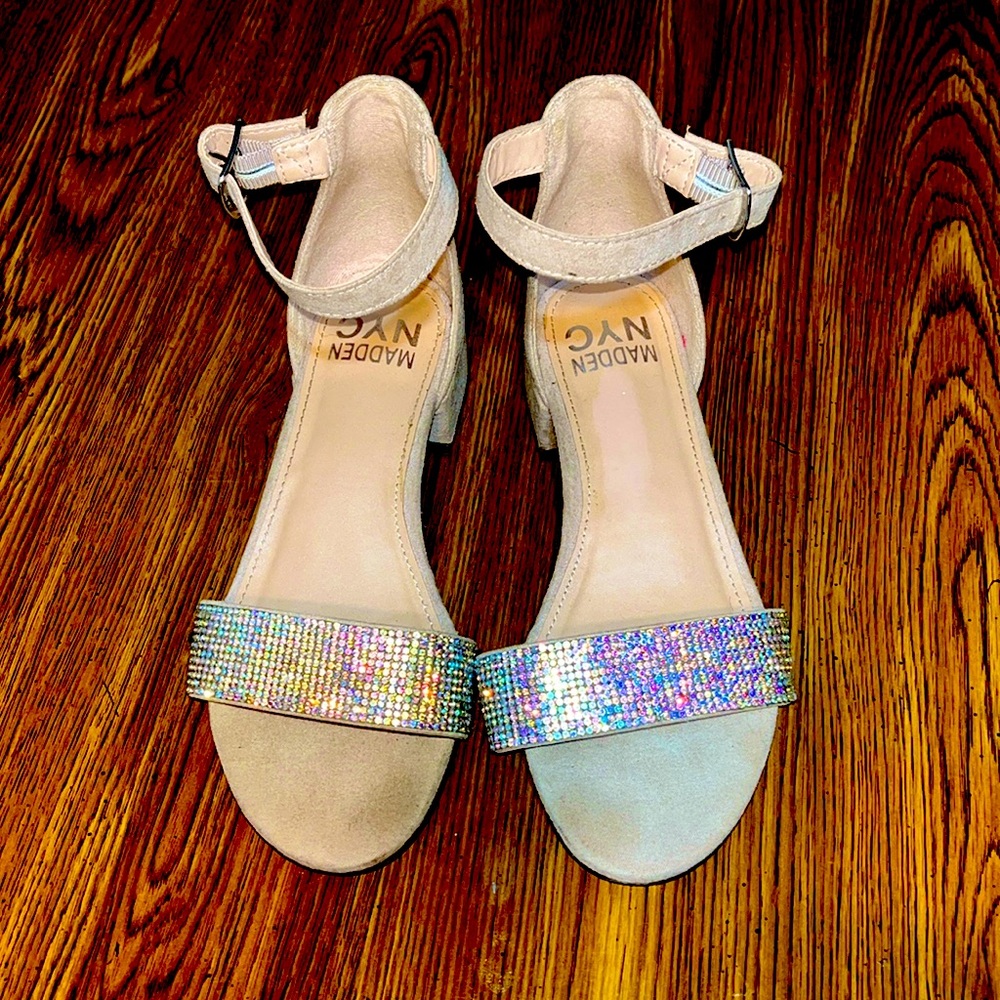 Madden NYC 💎Blinged Strapped  Big Girl Sandals💎🎀PreLoved🎀